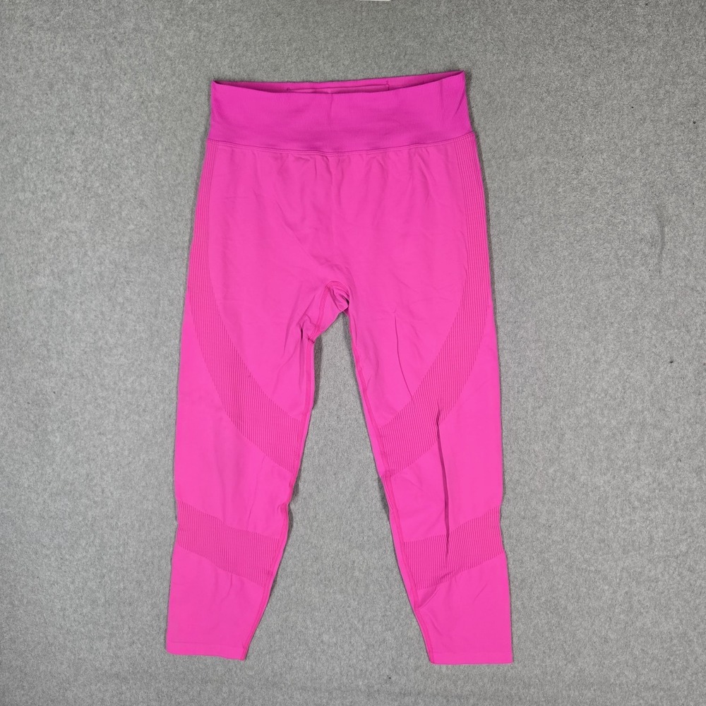 PINK Victoria's Secret Women Activewear Pants XL Pink Legging Cropped 24" Inseam